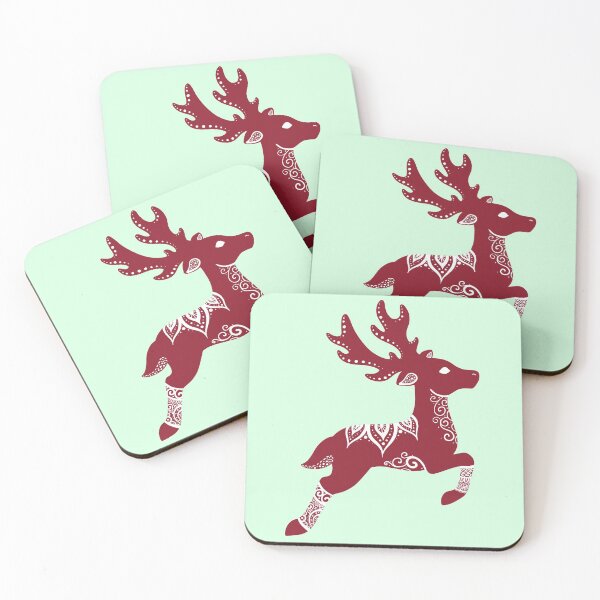Item preview, Red and White Reindeer Sweater Design designed and sold by Lady-Lilac.
