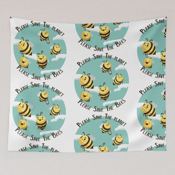 Item preview, Save the planet! Save the bees! designed and sold by hckrman32.