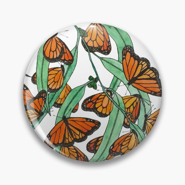 Item preview, Monarch butterflies roosting on Eucalyptus designed and sold by katgalletta.