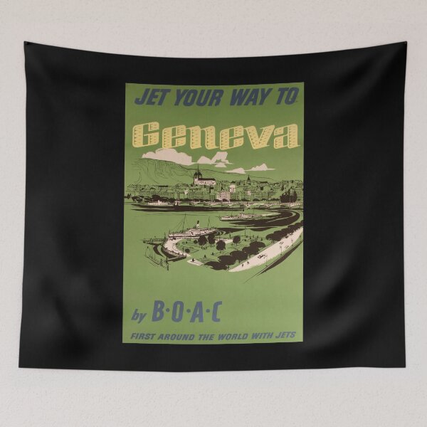 Artikelvorschau, retro classic Geneva poster entworfen und verkauft von CorasPosters.
