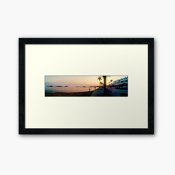 Paphos Harbour at Sunset Framed Art Print