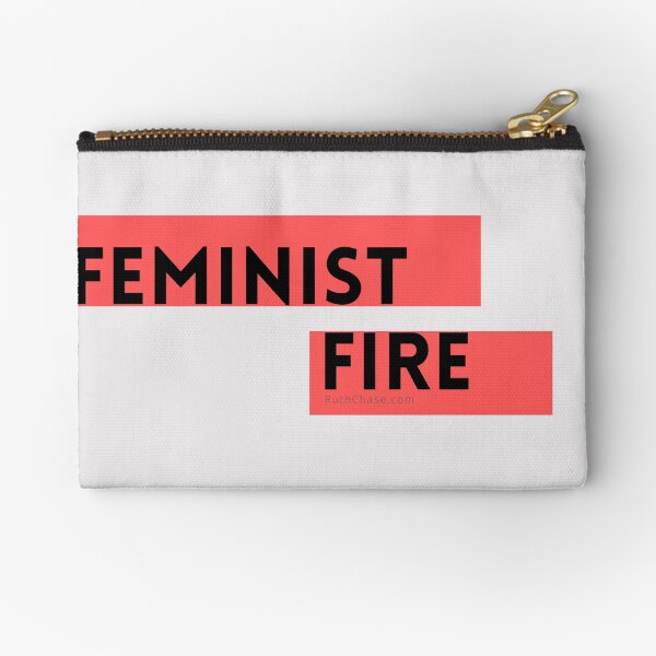 Feminist Fire Zipper Pouch