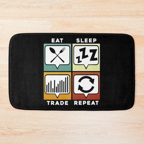 Item preview, Eat Sleep Trade Repeat Funny Trading & Investing designed and sold by perfectpresents.
