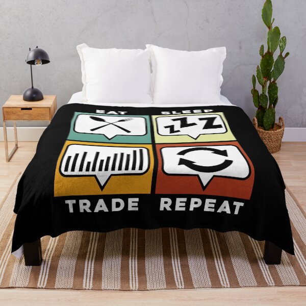 Item preview, Eat Sleep Trade Repeat Funny Trading & Investing designed and sold by perfectpresents.
