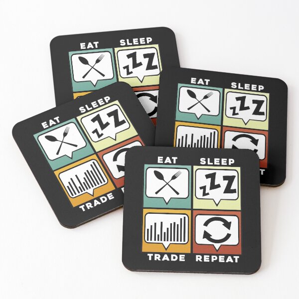 Item preview, Eat Sleep Trade Repeat Funny Trading & Investing designed and sold by perfectpresents.