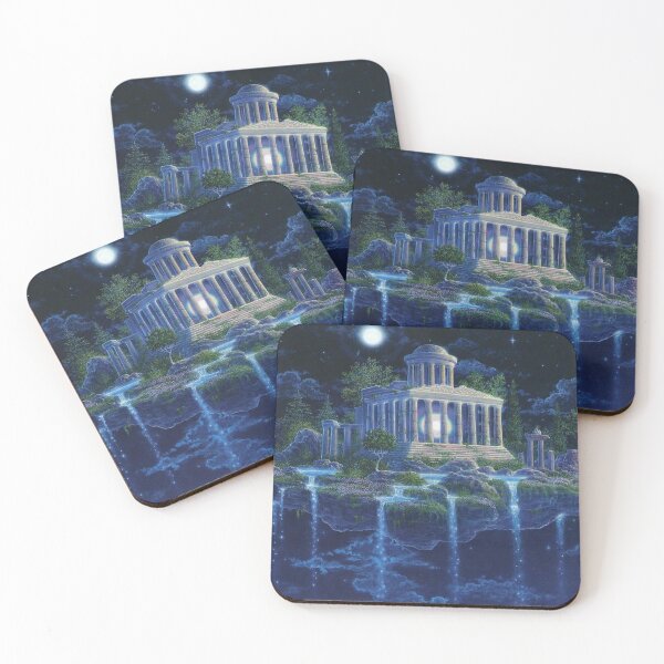 Item preview, GILBERT WILLIAMS "moon temple" painting designed and sold by dsyrod.
