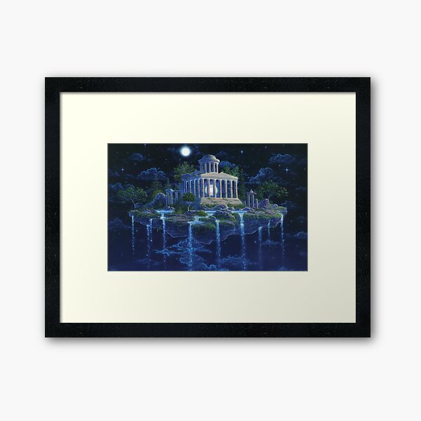 Item preview, GILBERT WILLIAMS "moon temple" painting designed and sold by dsyrod.
