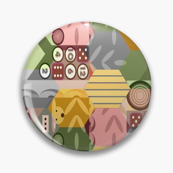 Item preview, Hexagonal Bauhaus style repeatable - Hommage to Catan's game designed and sold by Eejee-SK.