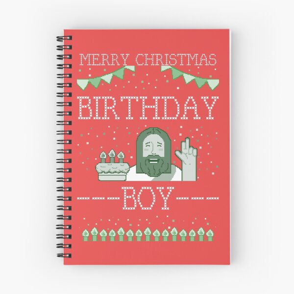 Item preview, Birthday Boy Jesus Merry Christmas Ugly Sweater design designed and sold by Piztees.