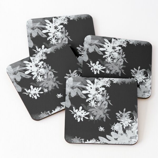 Item preview, Dark White Flowers designed and sold by MaryAreWe.