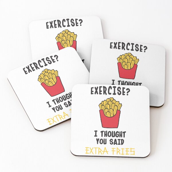 Item preview, Exercise? I Thought You Said Extra Fries designed and sold by pintsandquarts.