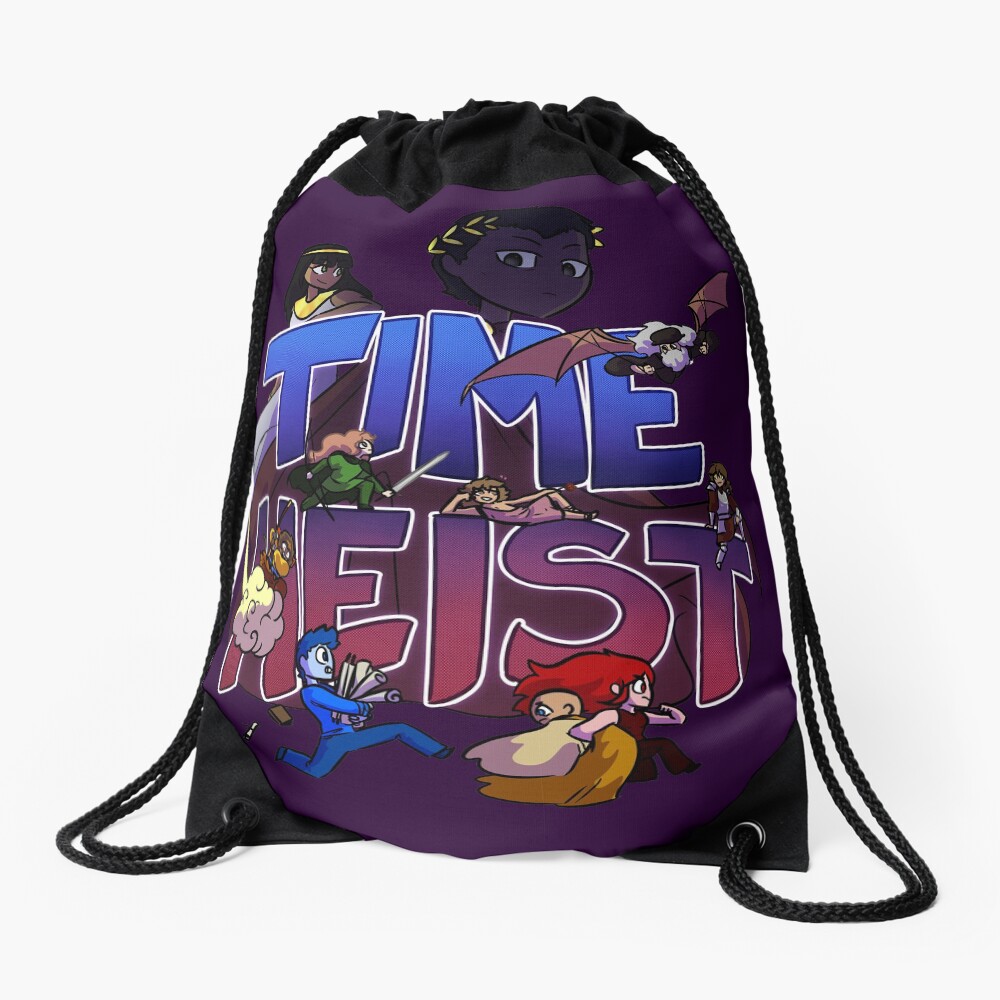 Time Heist Drawstring Bag