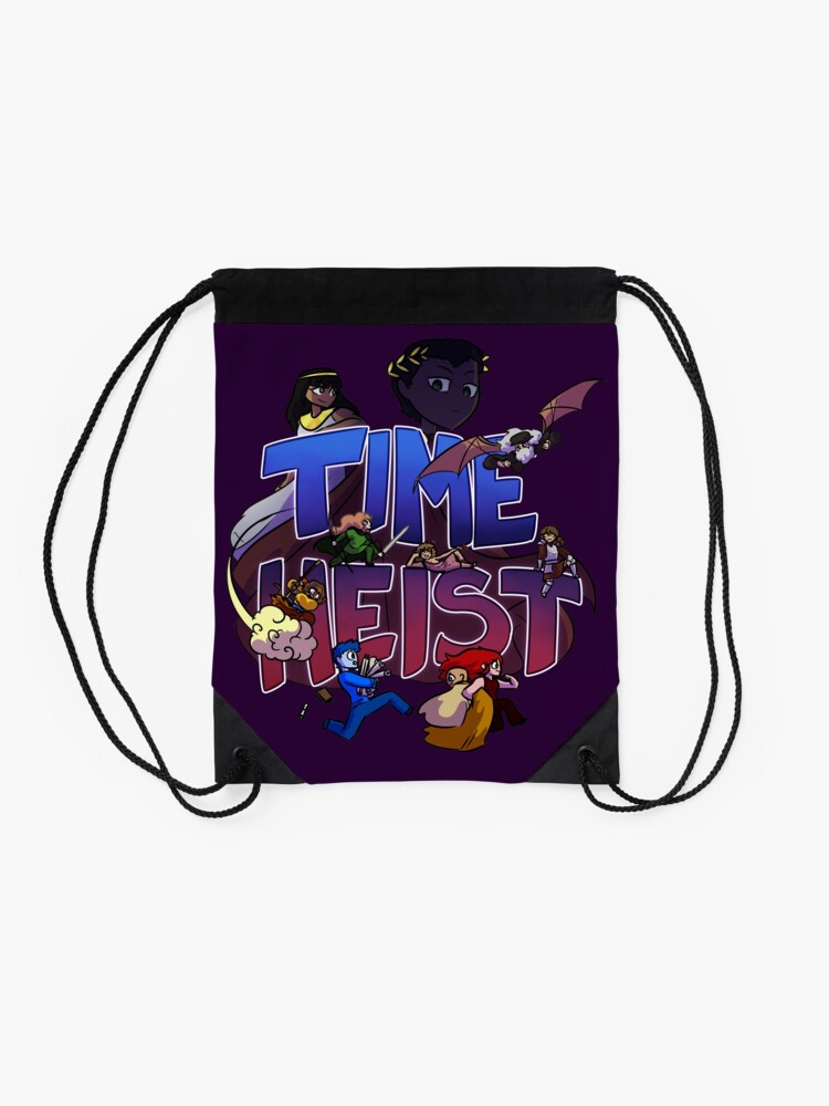 Alternate view of Time Heist Drawstring Bag