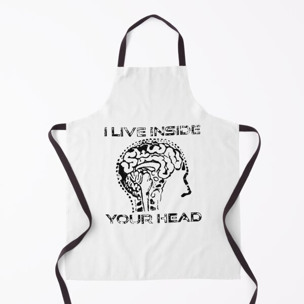Item preview, I live inside your head black designed and sold by shtem.