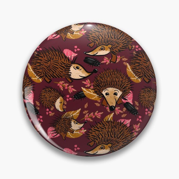 Item preview, Hedgehog Antics In Burgundy designed and sold by Sheri42.