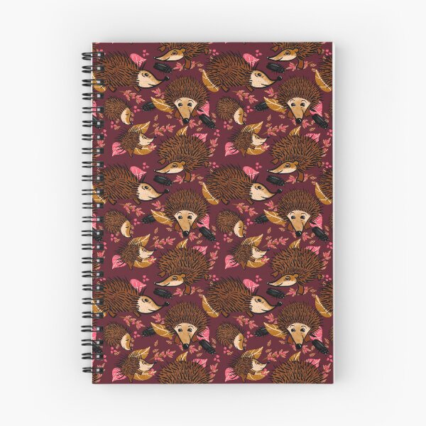 Item preview, Hedgehog Antics In Burgundy designed and sold by Sheri42.
