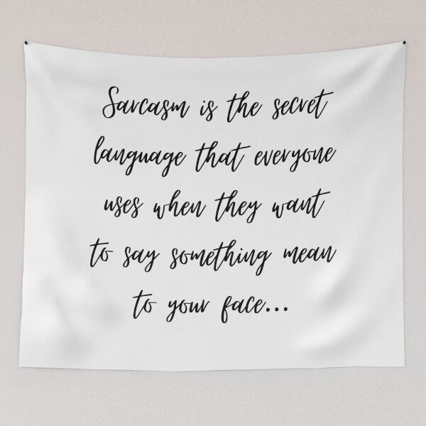 Item preview, Sarcasm is the secret language... designed and sold by shirtdan.