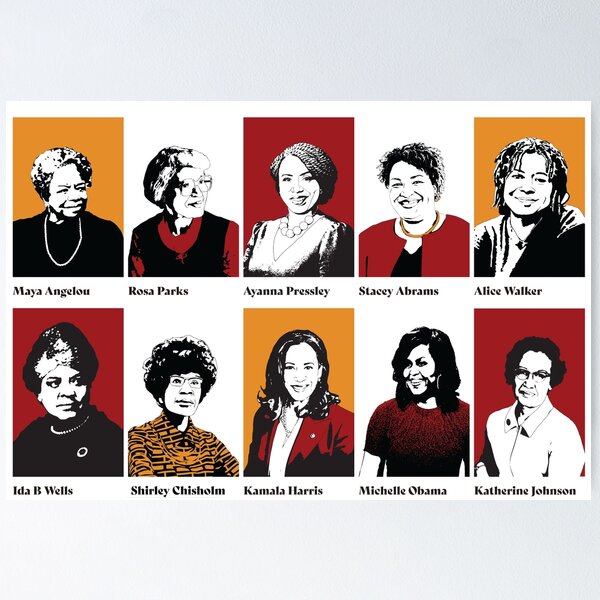 Vista previa del artículo con la obra «Mujeres afroamericanas, feministas», diseñado y vendido por candhdesigns.