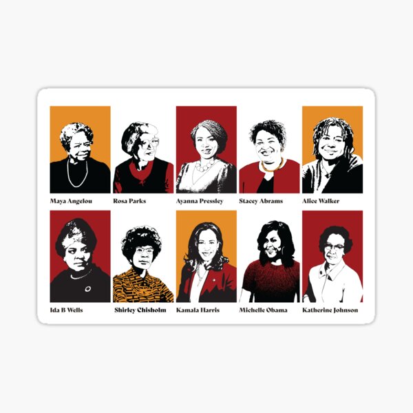 Vista previa del artículo con la obra «Mujeres afroamericanas, feministas», diseñado y vendido por candhdesigns.