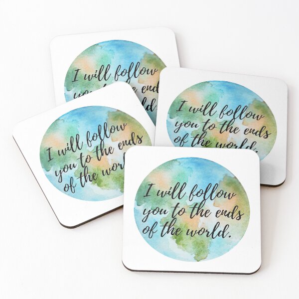 Item preview, I will follow you to the ends of the world. Book quote  designed and sold by Christeena-.