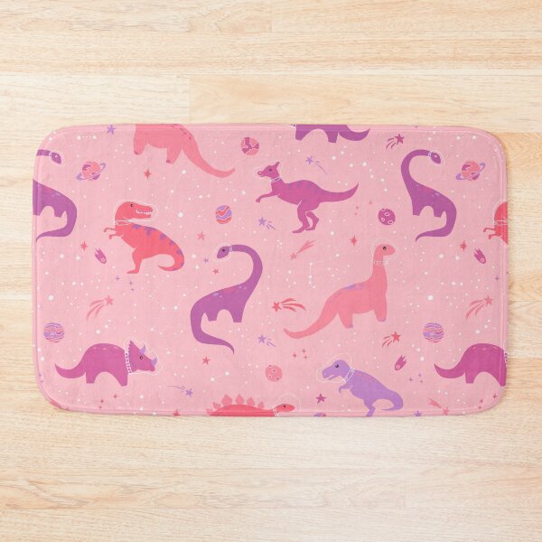 Item preview, Astronaut Dinosaurs on Pink designed and sold by latheandquill.