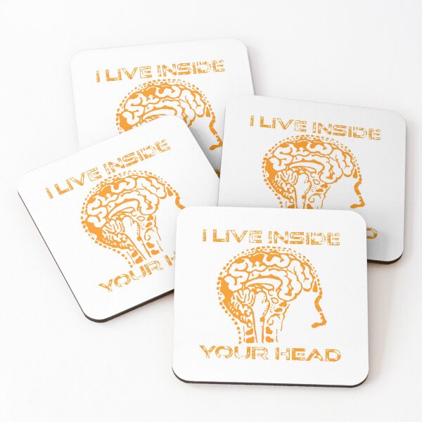 Item preview, I live inside your head orange designed and sold by shtem.