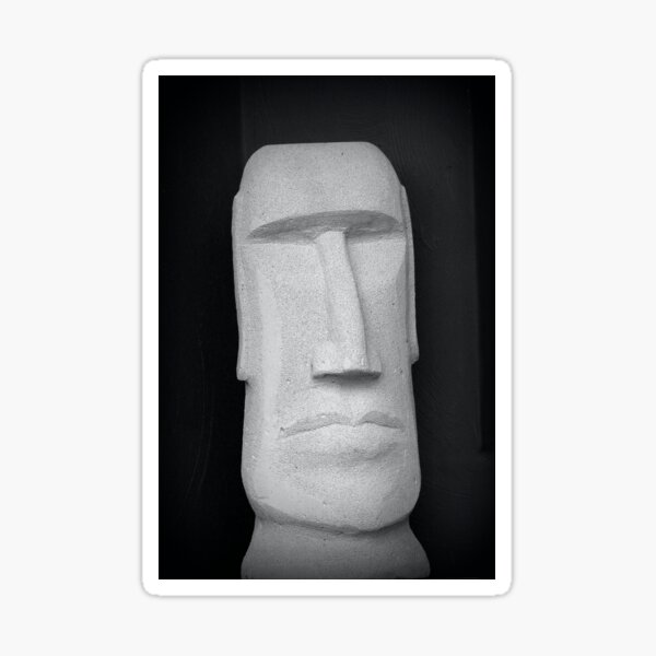 Moai Easter Island Head Statue Emoji Meme Sticker for Sale by CoryHarts