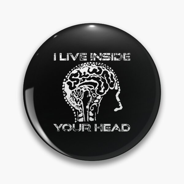 Item preview, I live inside your head white designed and sold by shtem.