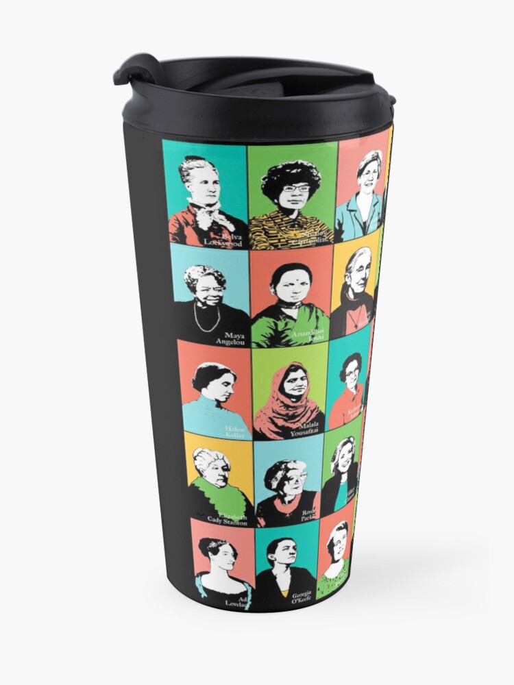 Alternate view of Feminist Icons Travel Coffee Mug