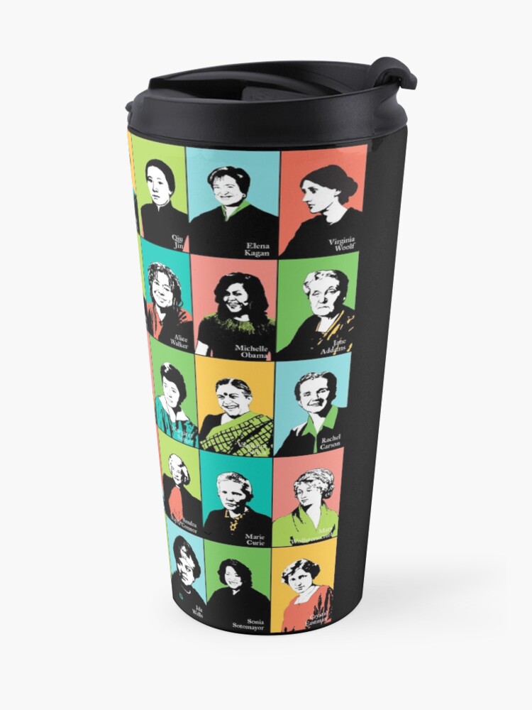 Alternate view of Feminist Icons Travel Coffee Mug