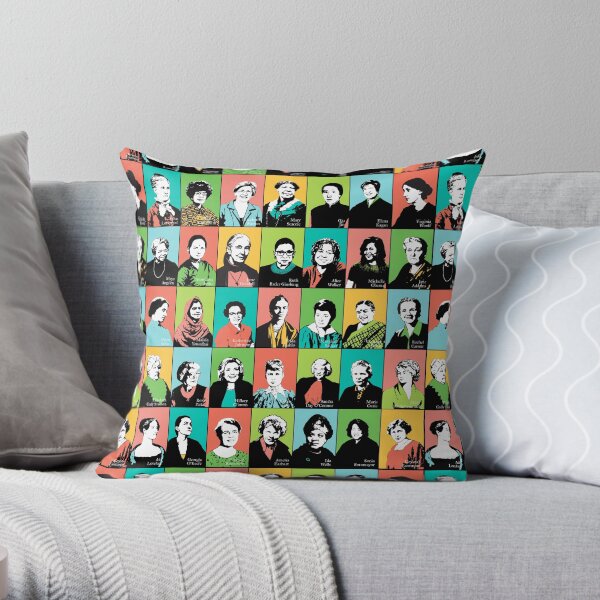 Feminist Icons Throw Pillow