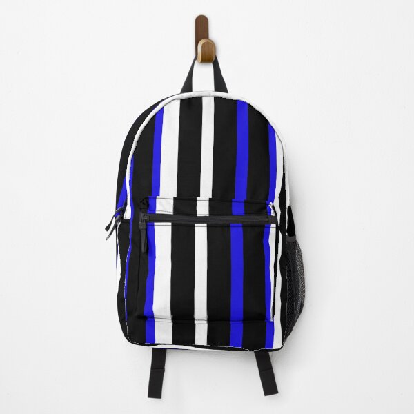 Item preview, Blue Black White Stripe Bed Cover designed and sold by deanworld.