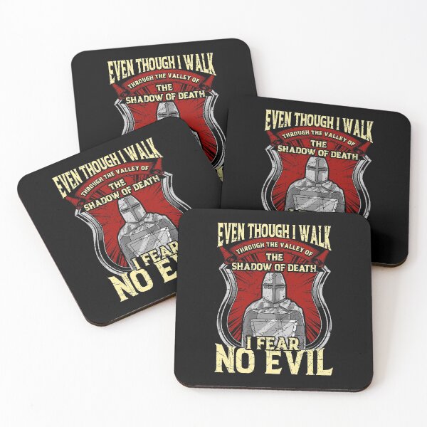 Item preview, Christian Templar Knight I Fear No Evil designed and sold by perfectpresents.