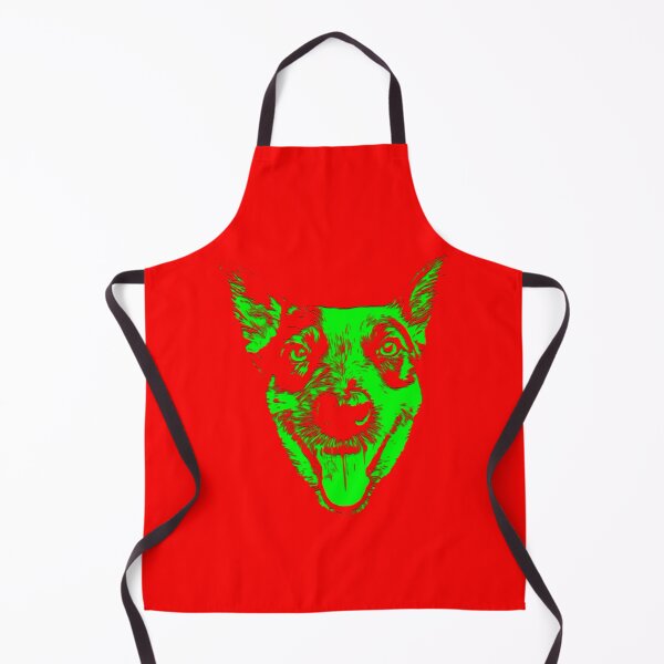 Item preview, Christmas Green Large Australian Cattle Dog (ACD) Heeler Face designed and sold by sidehustledog.