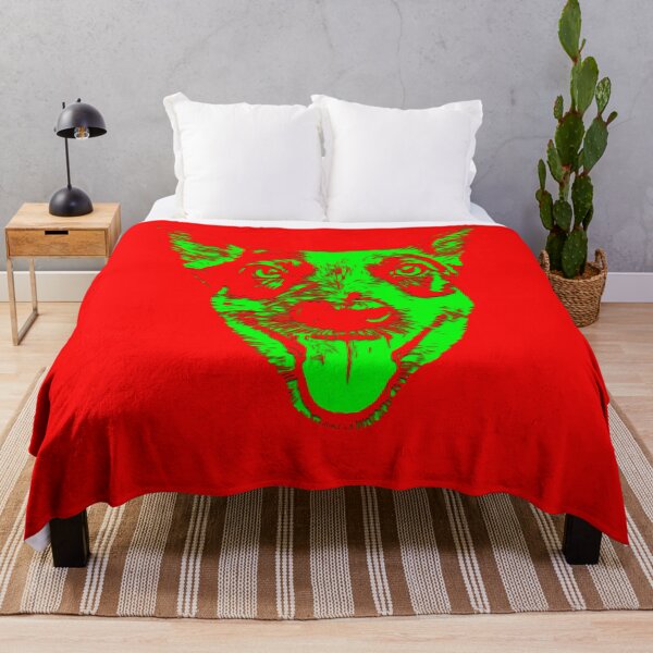 Item preview, Christmas Green Large Australian Cattle Dog (ACD) Heeler Face designed and sold by sidehustledog.