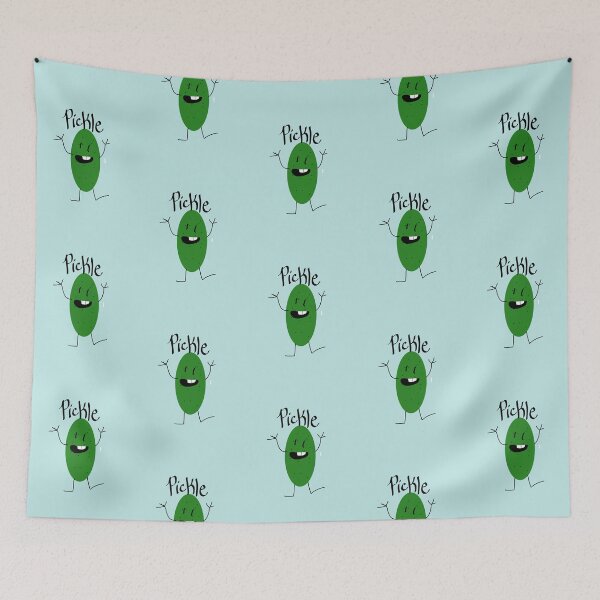 Item preview, pickle cartoon character designed and sold by chipsandsalsa.