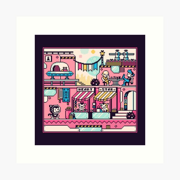 Vista previa del artículo con la obra «HeartStar Bazaar - Pixel», diseñado y vendido por BJGpixel.