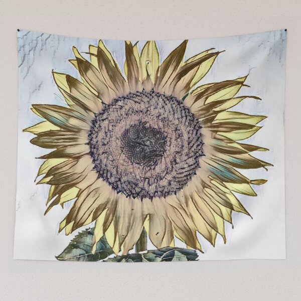 Item preview, GALATHI Sunflower Blue - Sunflower designed and sold by Galathi Designs.