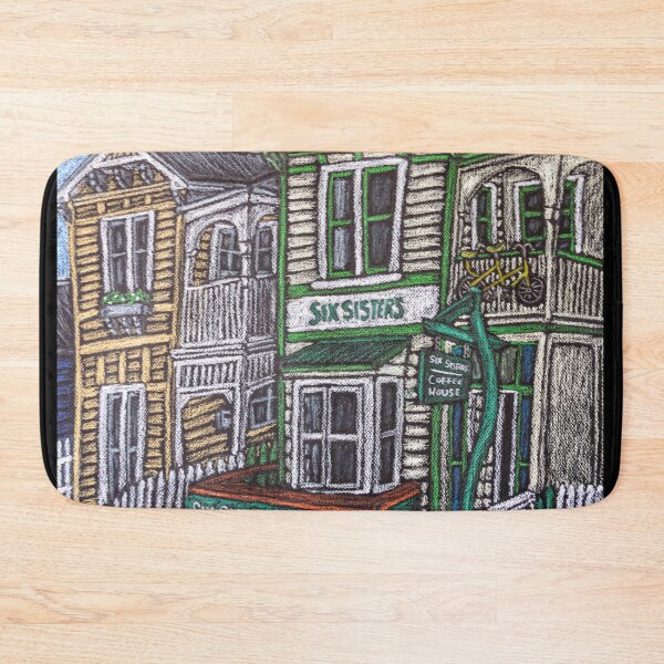 Item preview, Six Sisters 2 - Napier, New Zealand. Oil Pastel designed and sold by Stus RoadTrips.