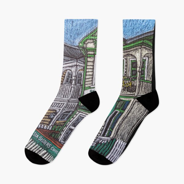 Item preview, Six Sisters 2 - Napier, New Zealand. Oil Pastel designed and sold by Stus RoadTrips.