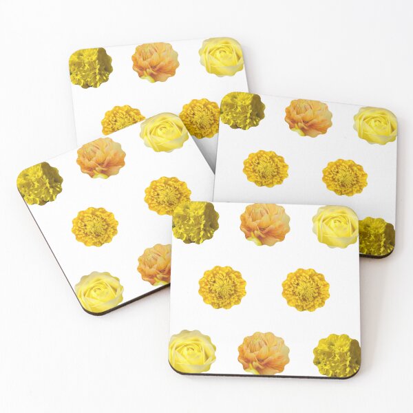 Item preview, Yellow Mixed Flowers Photo Multi Pack Stickers Set designed and sold by EdenLiving.