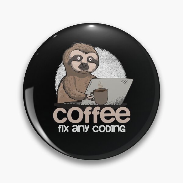 Item preview, Funny Coding Sloth With Coffee Gift designed and sold by MrEddie10.