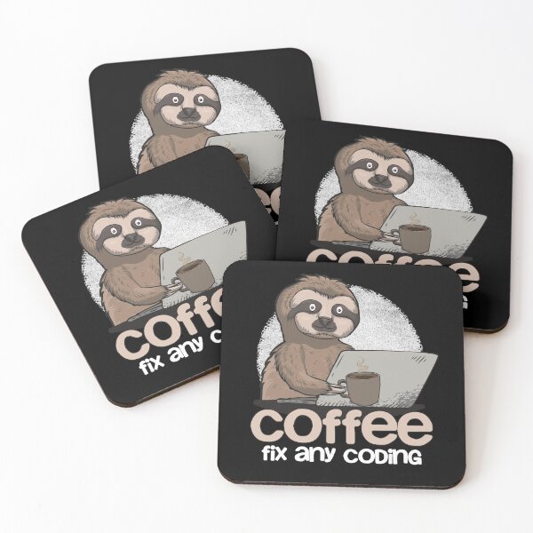Item preview, Funny Coding Sloth With Coffee Gift designed and sold by MrEddie10.