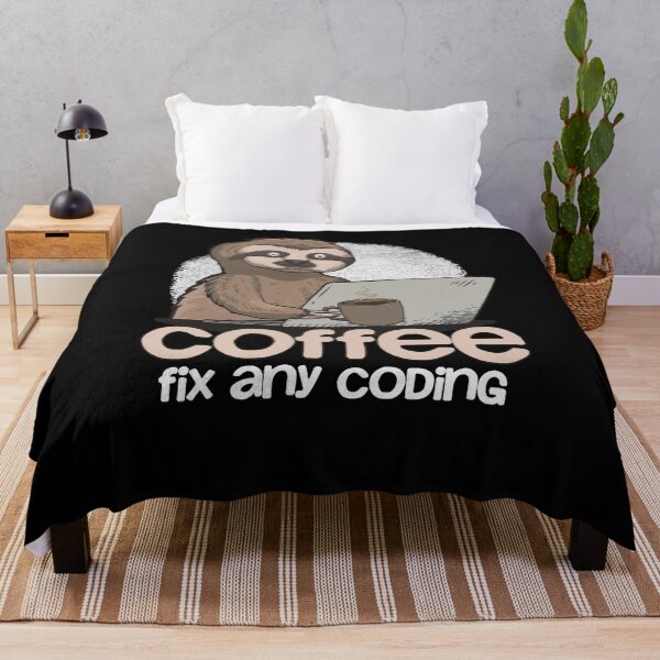 Item preview, Funny Coding Sloth With Coffee Gift designed and sold by MrEddie10.