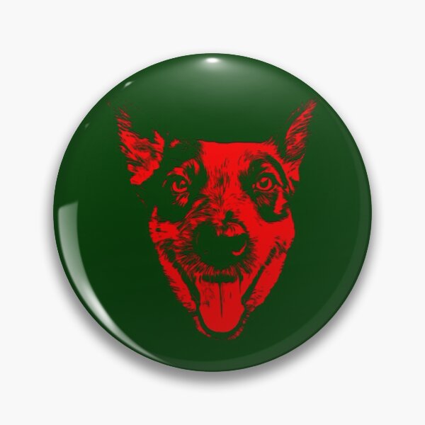 Item preview, Christmas Red Large Australian Cattle Dog (ACD) Heeler Face designed and sold by sidehustledog.