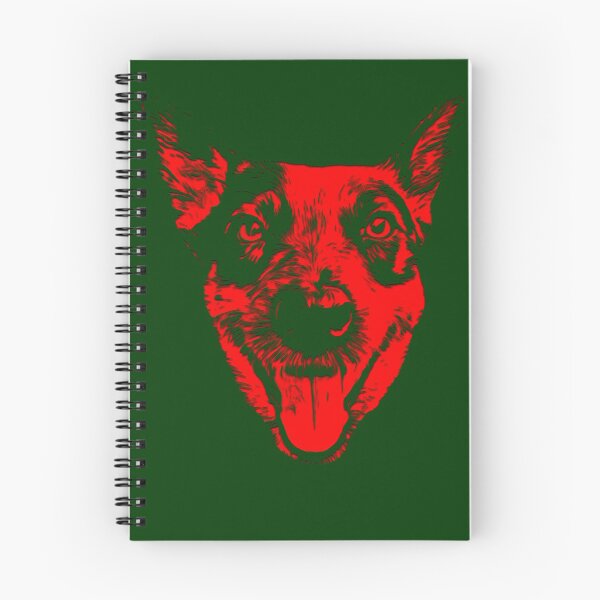 Artikelvorschau, Weihnachtsrot großer australischer Rinderhund (ACD) Heeler Gesicht entworfen und verkauft von sidehustledog.