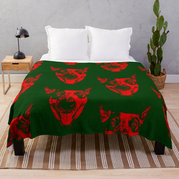 Item preview, Christmas Red Large Australian Cattle Dog (ACD) Heeler Face designed and sold by sidehustledog.