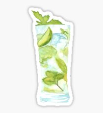 Mojito Watercolour Cocktail Sticker