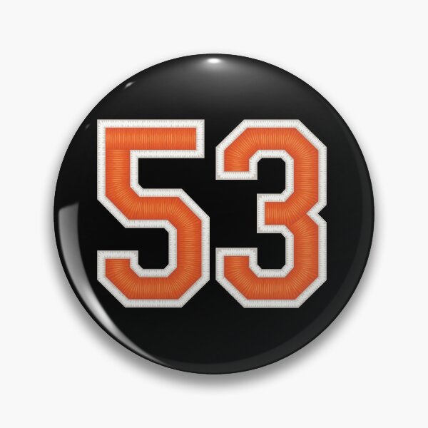 Item preview, Sports Number 53 Jersey fifty-three Orange designed and sold by elhefe.