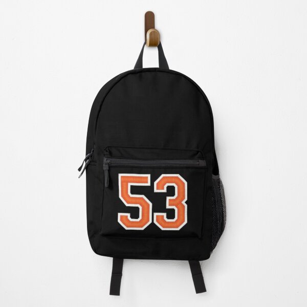 Vista previa del artículo con la obra «Camiseta deportiva número 53 cincuenta y tres naranja», diseñado y vendido por elhefe.